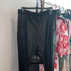 Bcbgmaxazria faux leather pants